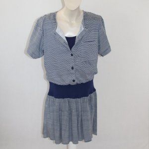 Dress Express Blue Knee High Dress 9/10